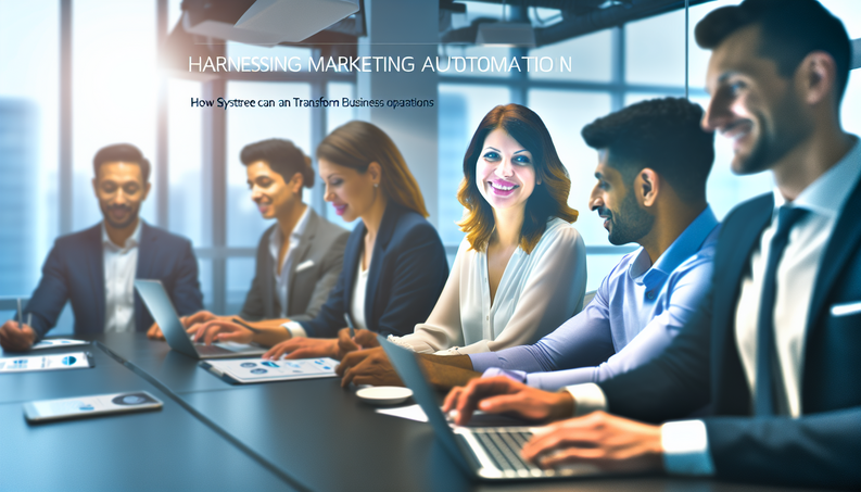 professional ebook cover featuring diverse business owners engaging with technology in a modern workspace
